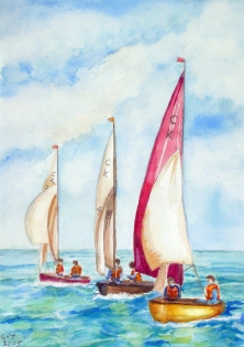 watercolour-cadets racing