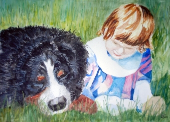 portrait of best friends